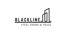 Blackline steel frame & truss-logo
