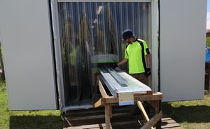 Disaster relief construction - mobile factory